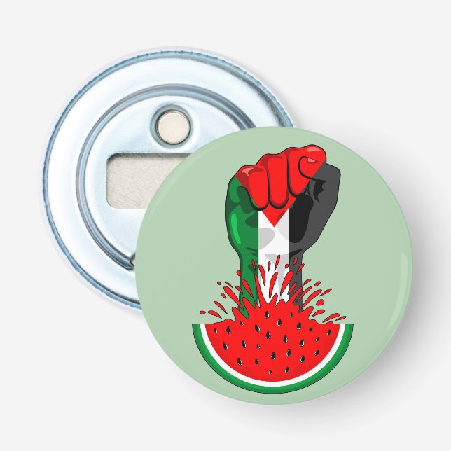 Palestinas motstånd börjar på Watermelonsymbolen Flasköppnare (Framsidan)