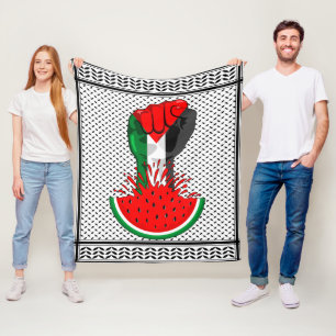 Palestinas motstånd börjar på Watermelonsymbolen Fleecefilt