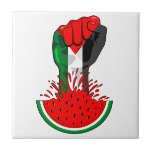 Palestinas motstånd börjar på Watermelonsymbolen Kakelplatta