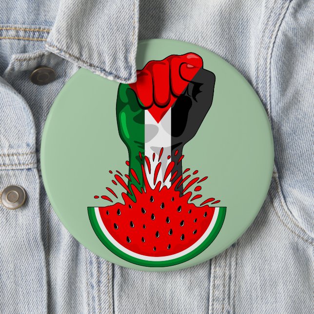 Palestinas motstånd börjar på Watermelonsymbolen Knapp (In Situ)