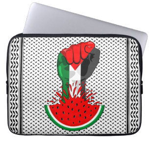 Palestinas motstånd börjar på Watermelonsymbolen Laptop Fodral