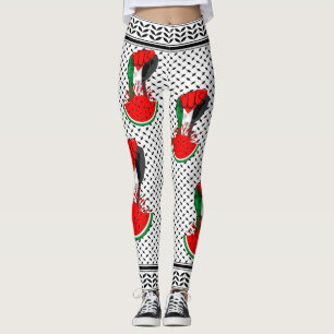 Palestinas motstånd börjar på Watermelonsymbolen Leggings