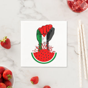 Palestinas motstånd börjar på Watermelonsymbolen Pappersservett