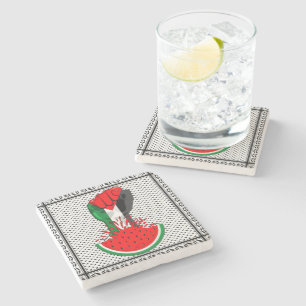 Palestinas motstånd börjar på Watermelonsymbolen Stenunderlägg