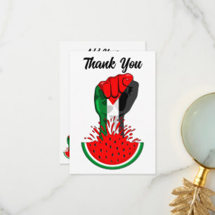 Palestinas motstånd börjar på Watermelonsymbolen Tack Kort