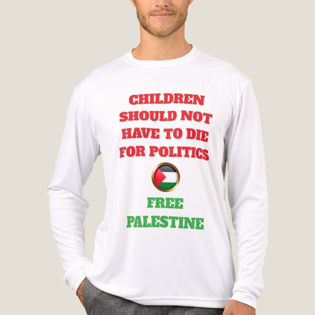Palestinas röster - Humanity Gråter rättvisa T Shirt (Framsida)