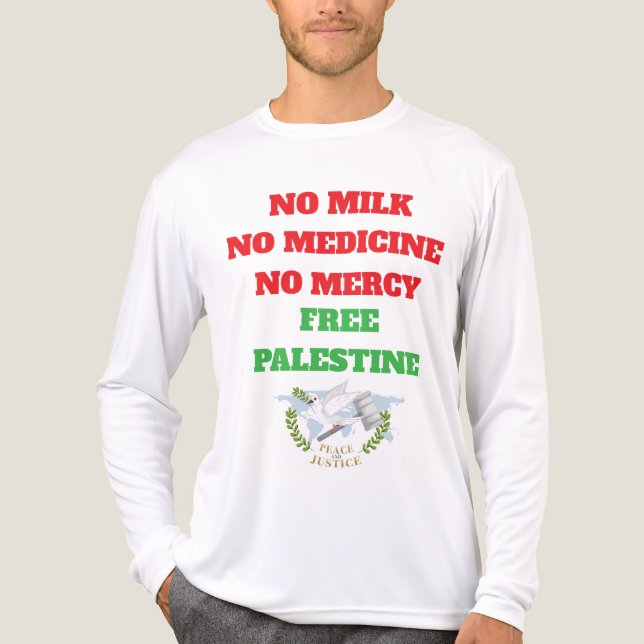 Palestinas röster - Humanity Gråter rättvisa T T Shirt (Framsida)