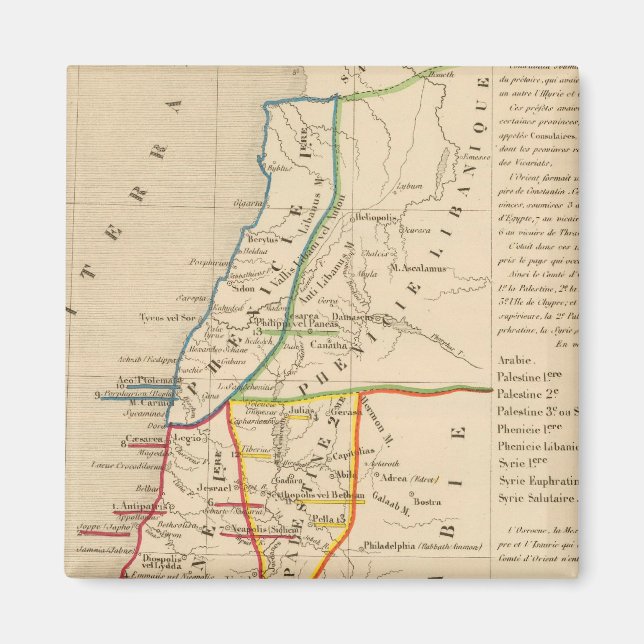 Palestinas sous Constantin le Grand, 330 apres JC Magnet (Framsidan)