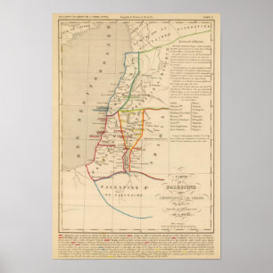 Palestinas sous Constantin le Grand, 330 apres JC Poster