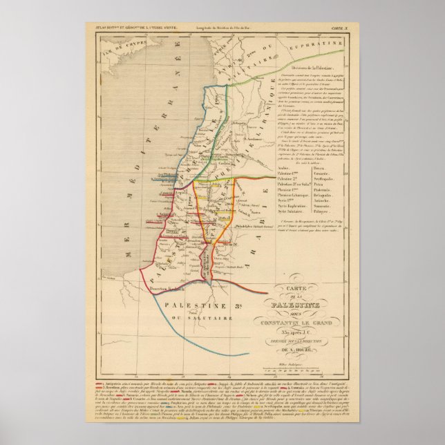 Palestinas sous Constantin le Grand, 330 apres JC Poster (Framsidan)