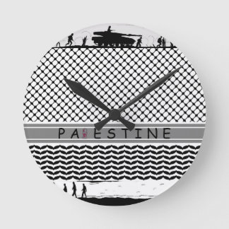 PALESTINE ACrylic Wall Clock Rund Klocka