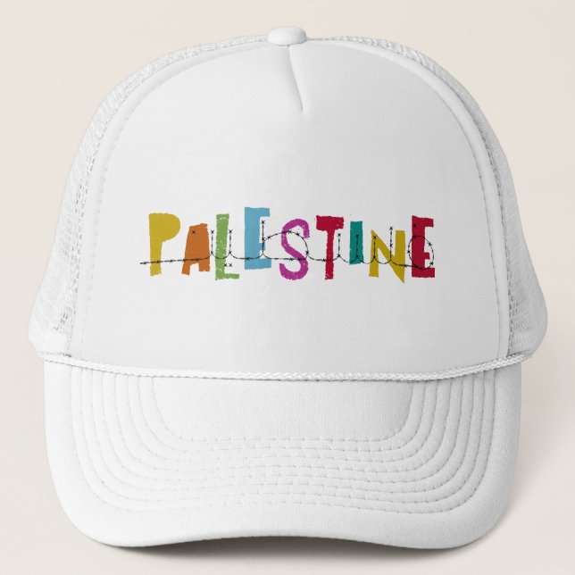 PALESTINE Arabiskt Namn Färgglatt  Keps (Framsida)