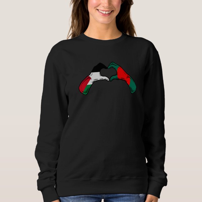 Palestine Bangladesh Flag  Palestinian Bangladeshi T Shirt (Framsida)