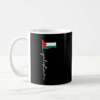 Palestine Flag With Palestine Name For Palestinian Kaffemugg