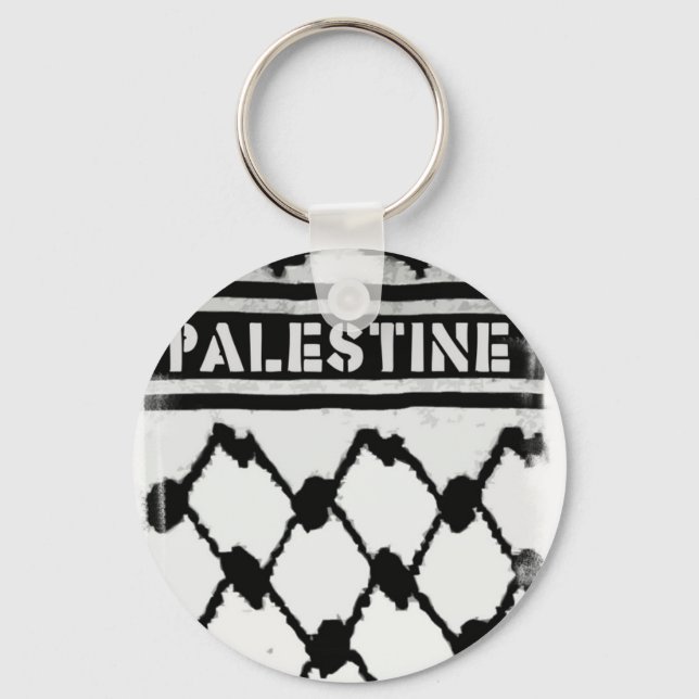 Palestine Keffiyah Nyckelring (Framsida)