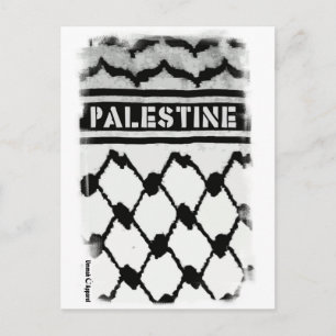 Palestine Keffiyah Vykort