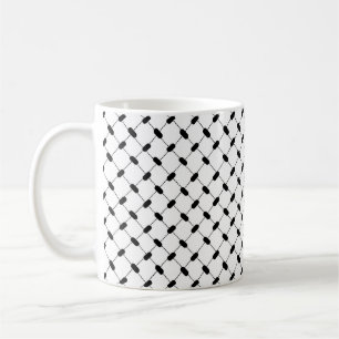 Palestine Keffiyeh Classic Mugg, 11 oz Kaffemugg