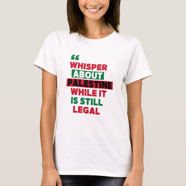 PALESTINE MERCH T SHIRT (Framsida)