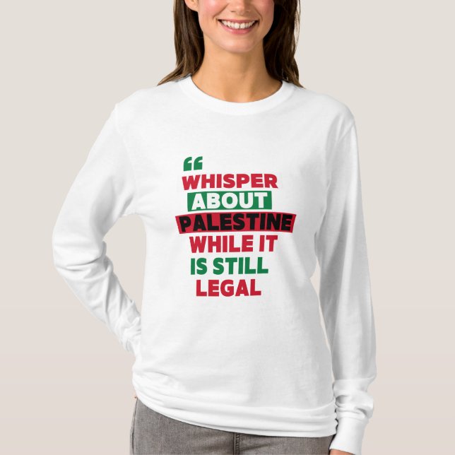 PALESTINE MERCH T SHIRT (Framsida)