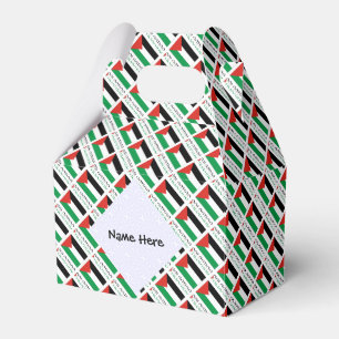 Palestine och det palestinska flaggan kaklade med presentaskar
