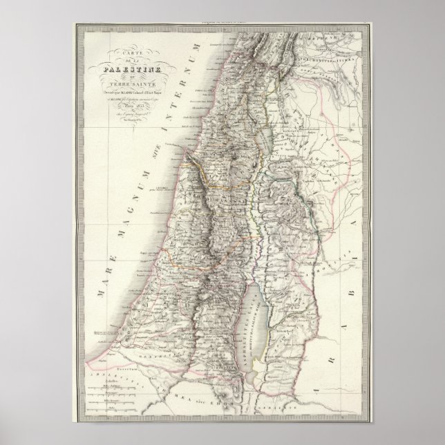 Palestine ou Terre Sainte - Heligan Poster (Framsidan)