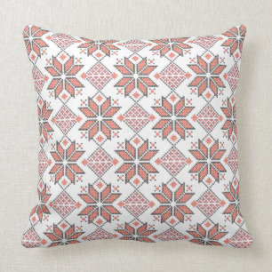 Palestine Realistiskt Tatreez Broderimönster #4 Kudde