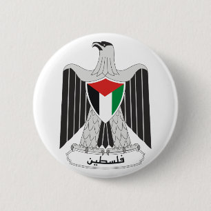 palestine vapensköld knapp