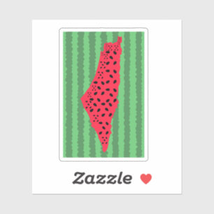 PALESTINE WATERMELON FLAGGA KARTA KLISTERMÄRKEN