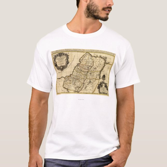 PalestinePanoramic MapPalestine 2 T-shirt (Framsida)