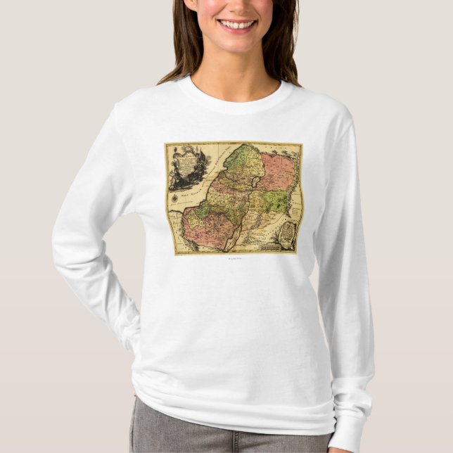 PalestinePanoramic MapPalestine 4 T-shirt (Framsida)
