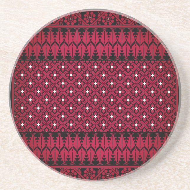 Palestinian Embroidery Tatreez-utskrivet design Underlägg (Framsidan)