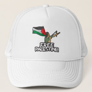 Palestinier, flagga och palestinier keps