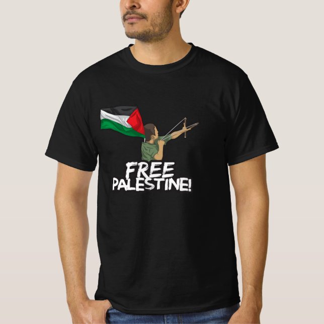 Palestinier, flagga och palestinier t shirt (Framsida)