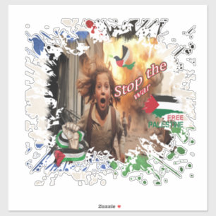 Palestinisk bilmärke, palestinska Flagga Decal, Ga Klistermärken