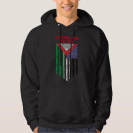 Palestinsk amerikansk flagga - Rädda Palestina Hoodie
