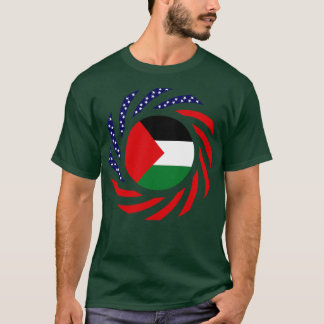 Palestinsk-amerikansk-multinationella patriot Flag T Shirt