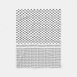 Palestinsk arabisk Kufiya Mönster, anpassad  Fleecefilt