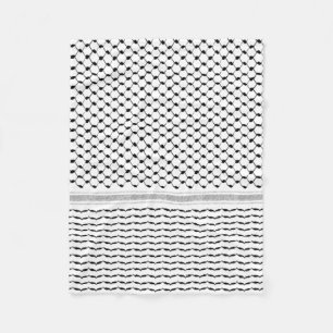 Palestinsk arabisk Kufiya Mönster, anpassad Fleecefilt