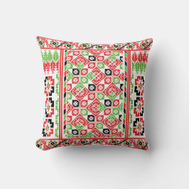 Palestinsk broderi Tatreez tryckt design Kudde