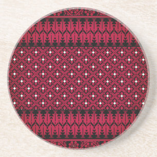Palestinsk broderi Tatreez tryckt design Present Underlägg