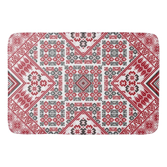 Palestinsk broderimönster 2 badrumsmatta (Framsidan)