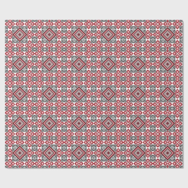 Palestinsk broderimönster 2 presentpapper (Platt)