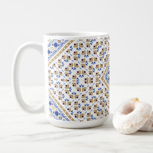 Palestinsk broderimönster tryckt design kaffemugg