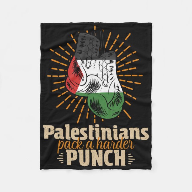Palestinsk brottningsboxing fleecefilt (Framsidan)