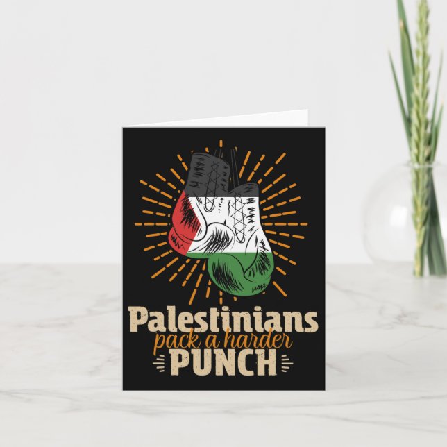 Palestinsk brottningsboxing kort (Framsida)