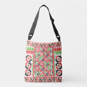 Palestinsk Embroidery Tatreez-tryckt design Axelväska