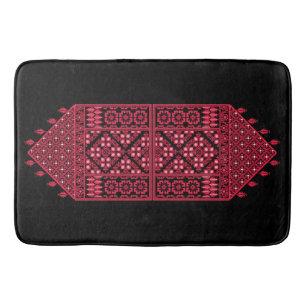 Palestinsk Embroidery Tatreez-tryckt design Badrumsmatta
