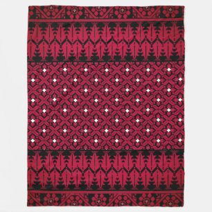 Palestinsk Embroidery Tatreez-tryckt design Fleecefilt
