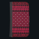 Palestinsk Embroidery Tatreez-tryckt design Galaxy S4 Plånbok<br><div class="desc">Kor Stitch Art Design - modernt tryckt design</div>