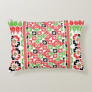 Palestinsk Embroidery Tatreez-tryckt design Prydnadskudde